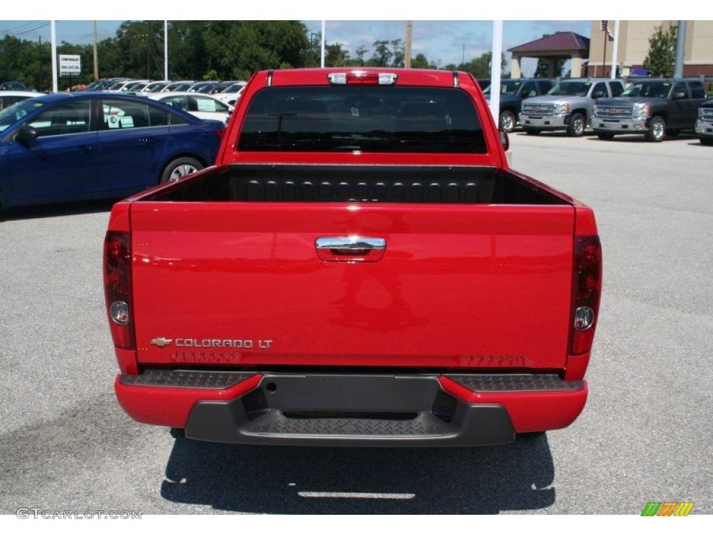 2012 Colorado LT Extended Cab - Victory Red / Ebony photo #13