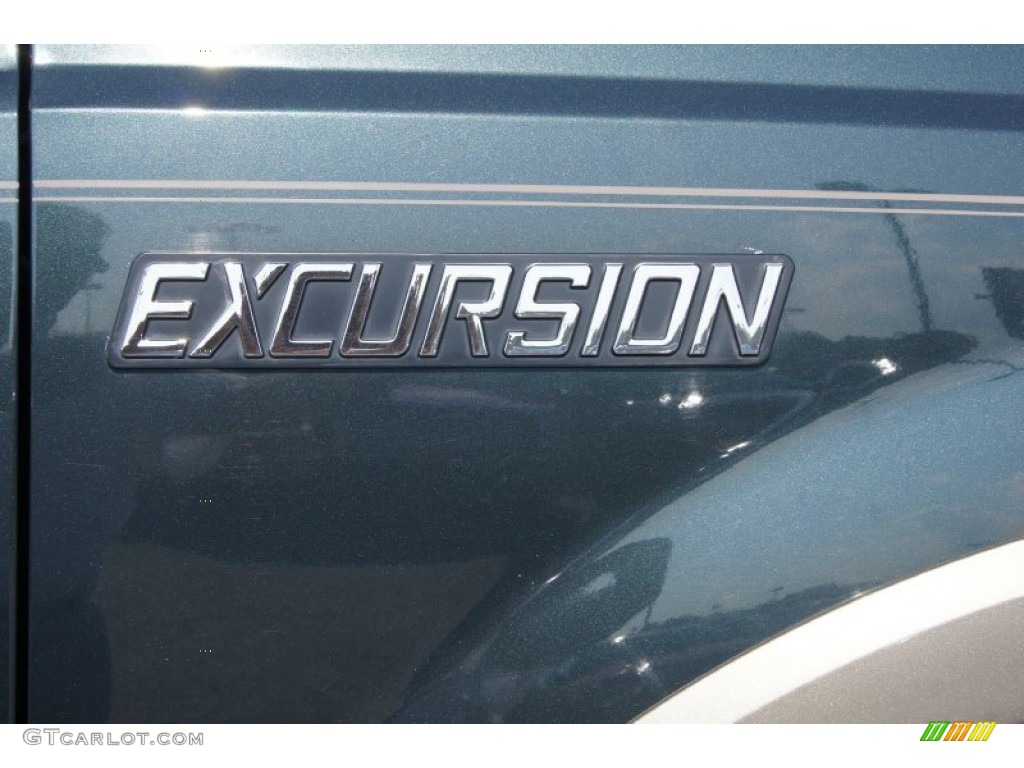 2000 Excursion Limited 4x4 - Dark Green Satin Metallic / Medium Parchment photo #18