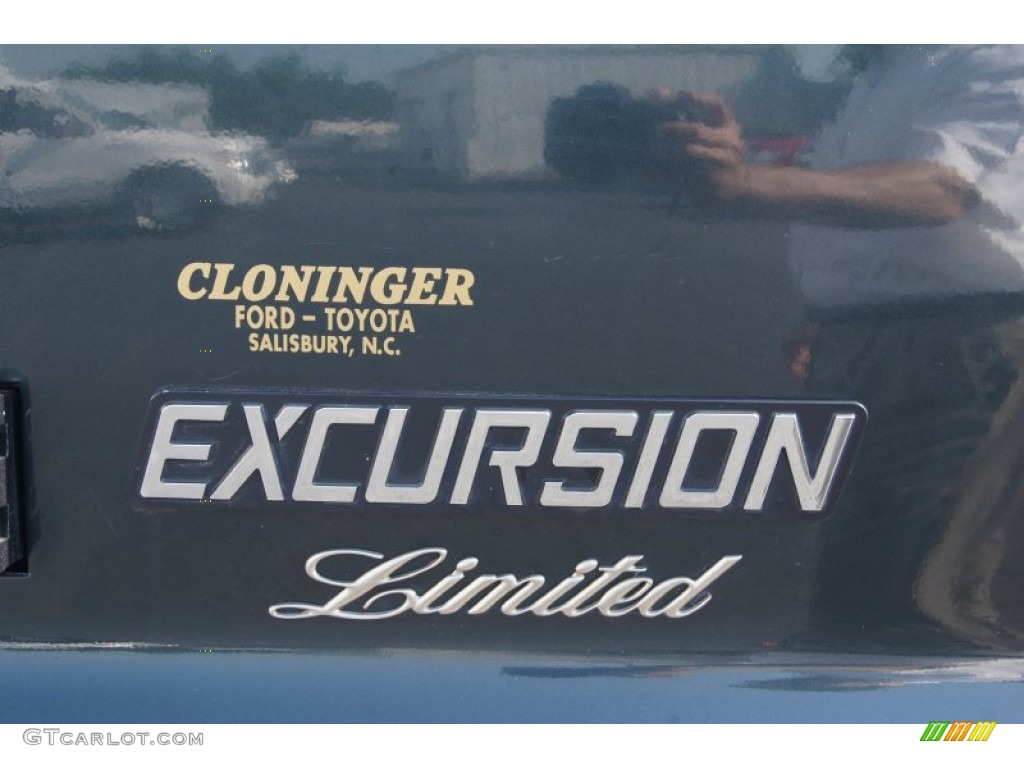 2000 Excursion Limited 4x4 - Dark Green Satin Metallic / Medium Parchment photo #23