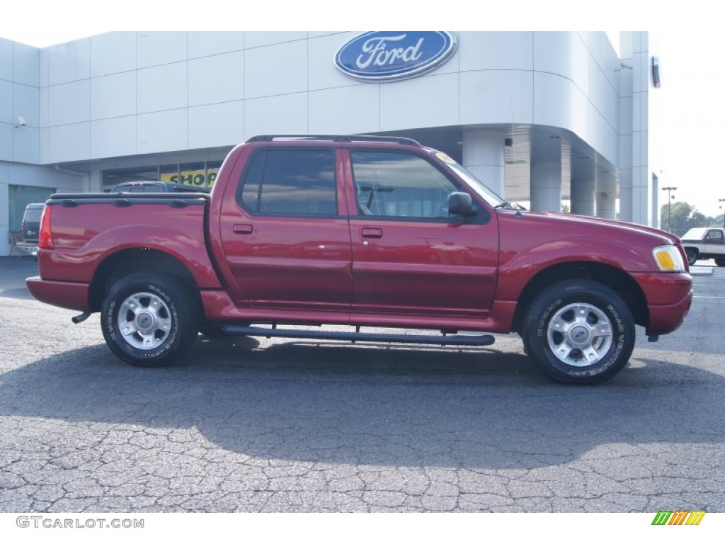 2005 Explorer Sport Trac XLT - Red Fire / Medium Dark Flint photo #2