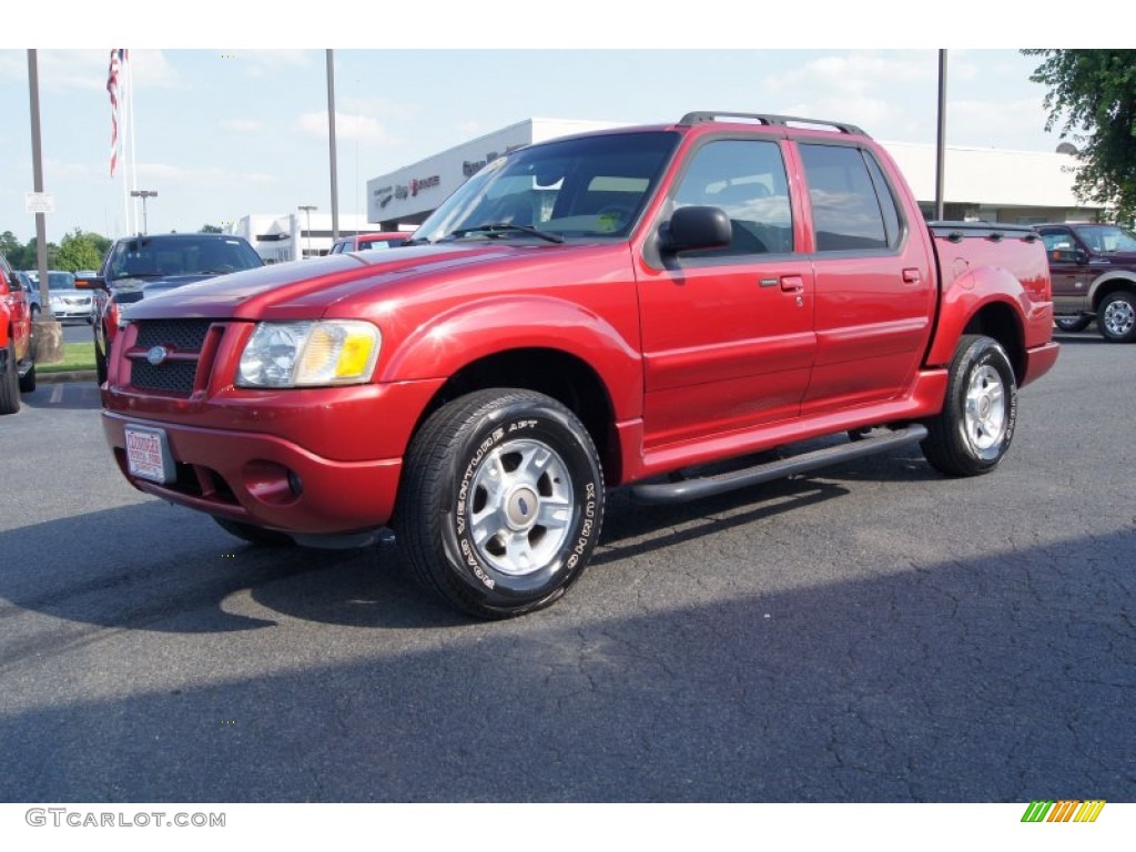 2005 Explorer Sport Trac XLT - Red Fire / Medium Dark Flint photo #6