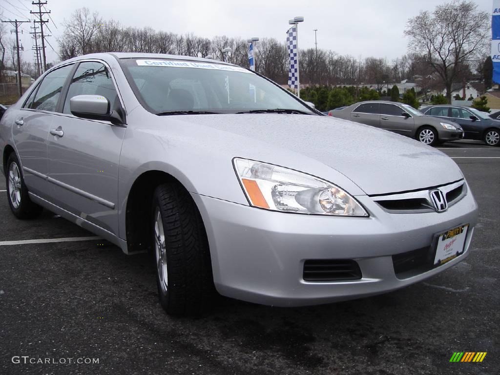 2006 Accord EX Sedan - Alabaster Silver Metallic / Black photo #7