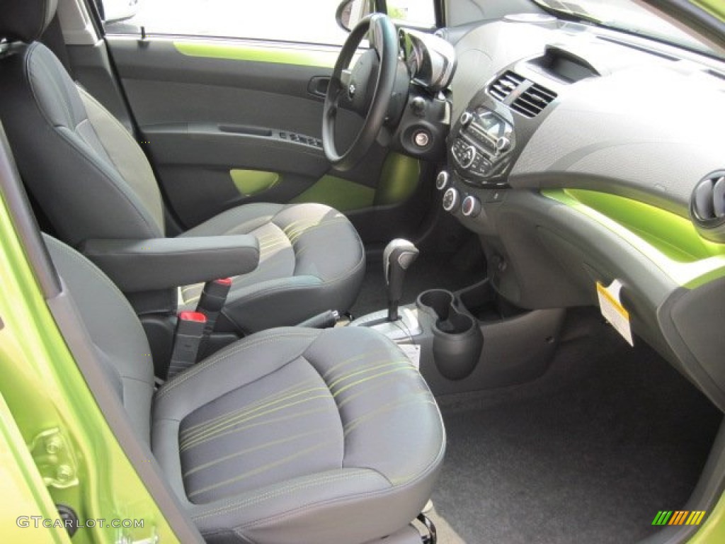 Green/Green Interior 2013 Chevrolet Spark LS Photo #69310161