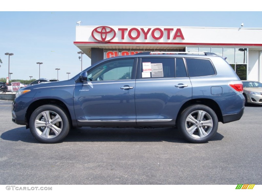 2012 Highlander Limited 4WD - Shoreline Blue Pearl / Sand Beige photo #2