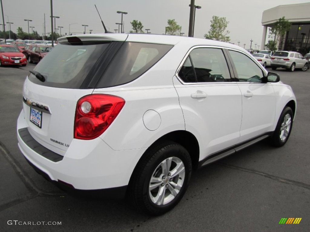 2010 Equinox LS AWD - Summit White / Jet Black/Light Titanium photo #7