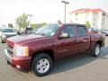 2008 Deep Ruby Metallic Chevrolet Silverado 1500 LT Crew Cab 4x4  photo #3