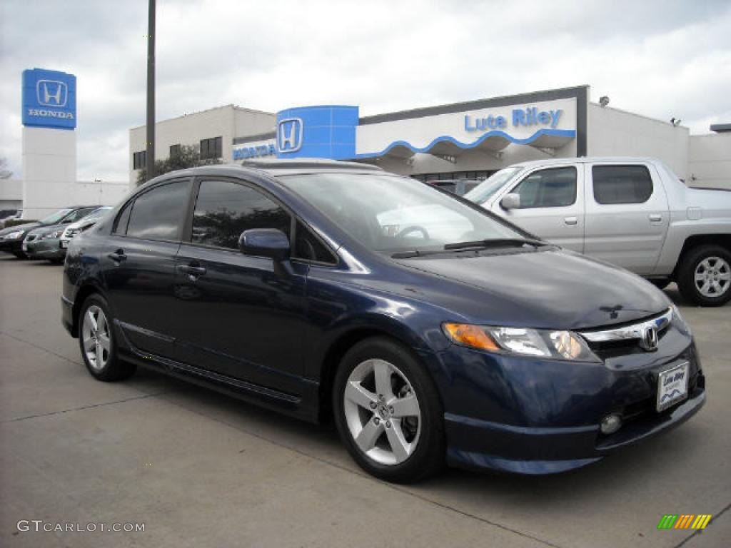 2006 Civic EX Sedan - Royal Blue Pearl / Gray photo #1