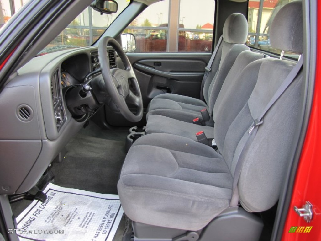 Dark Pewter Interior 2004 GMC Sierra 1500 SLE Regular Cab Photo #69314217