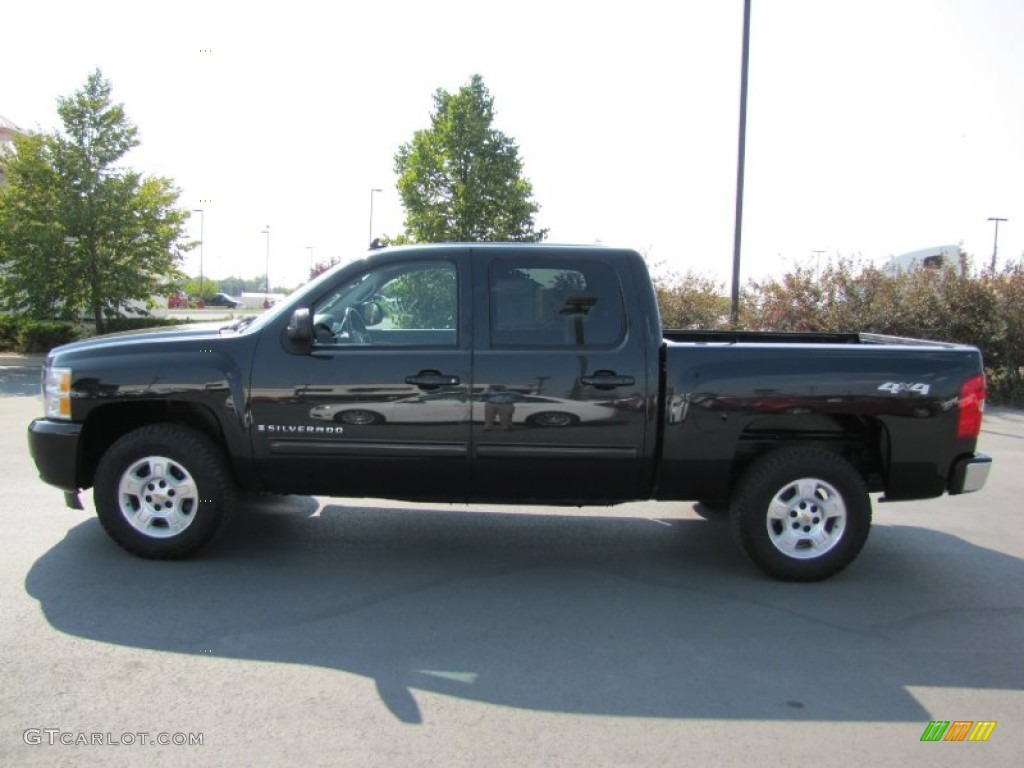 2009 Silverado 1500 LTZ Crew Cab 4x4 - Black Granite Metallic / Ebony photo #4