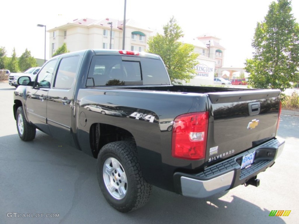 2009 Silverado 1500 LTZ Crew Cab 4x4 - Black Granite Metallic / Ebony photo #5