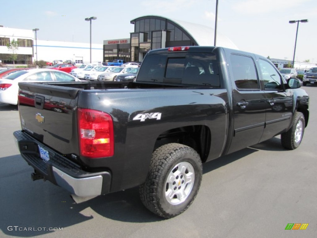 2009 Silverado 1500 LTZ Crew Cab 4x4 - Black Granite Metallic / Ebony photo #7