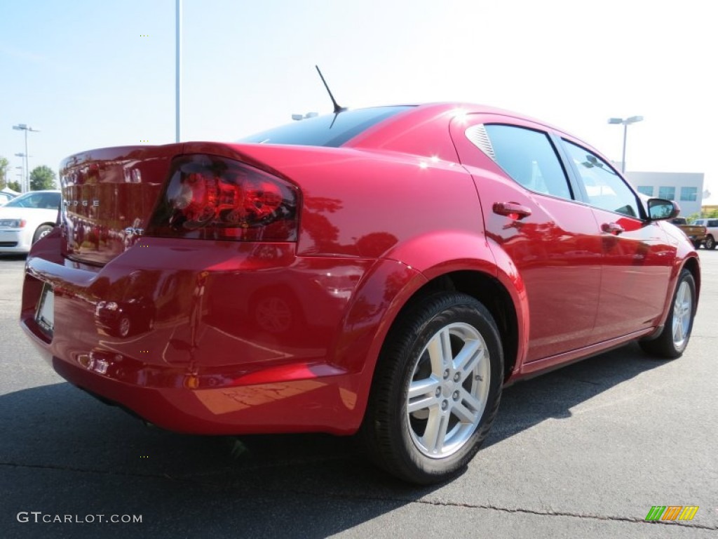 2013 Avenger SXT - Redline 2-Coat Pearl / Black/Light Frost Beige photo #3