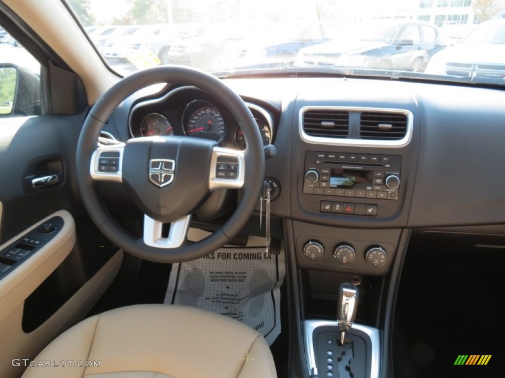 2013 Avenger SXT - Crystal Blue Pearl / Black/Light Frost Beige photo #9