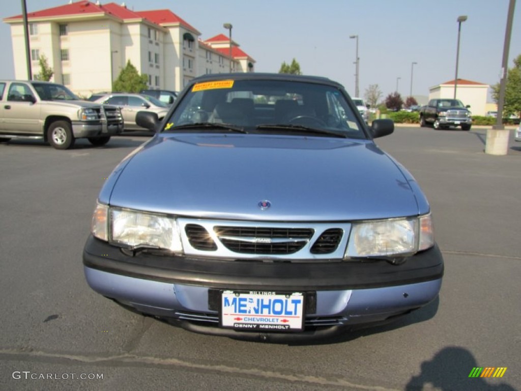 1996 900 SE Turbo Convertible - Sky Blue Metallic / Gray photo #2