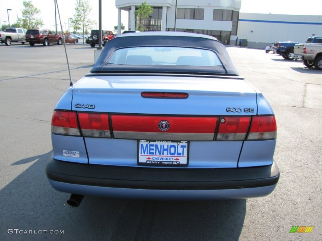 1996 900 SE Turbo Convertible - Sky Blue Metallic / Gray photo #6