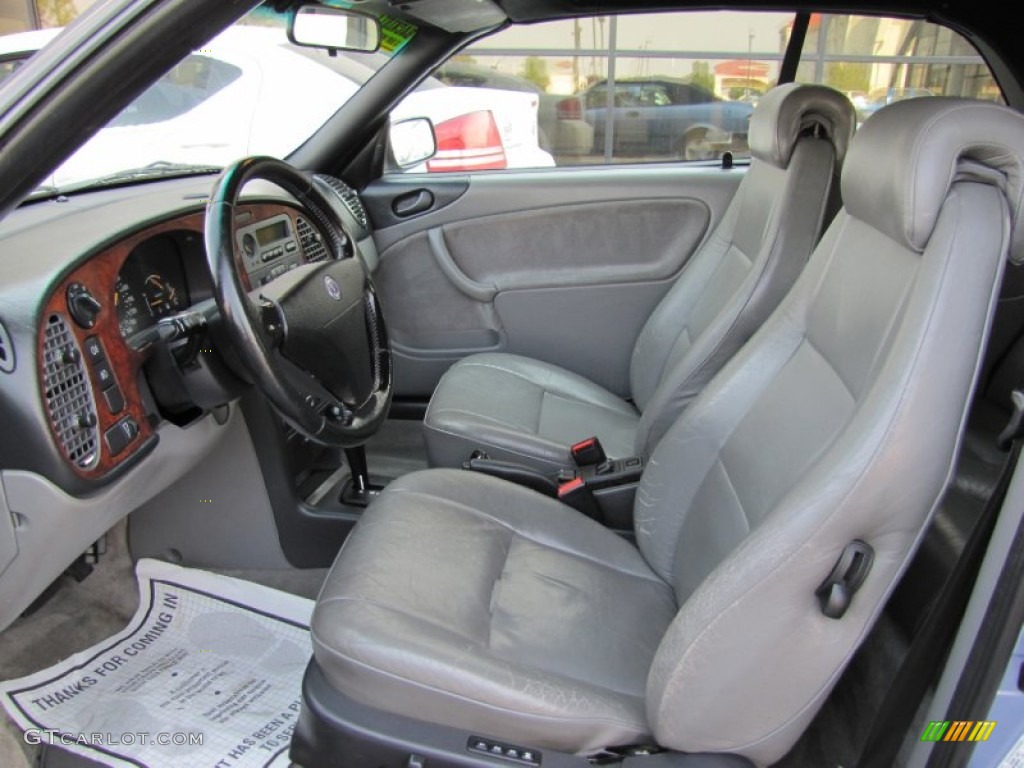 Gray Interior 1996 Saab 900 SE Turbo Convertible Photo #69315267