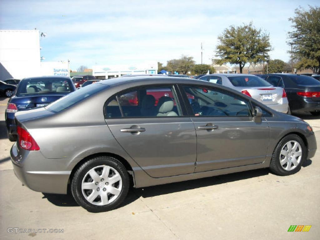 2006 Civic LX Sedan - Galaxy Gray Metallic / Gray photo #7