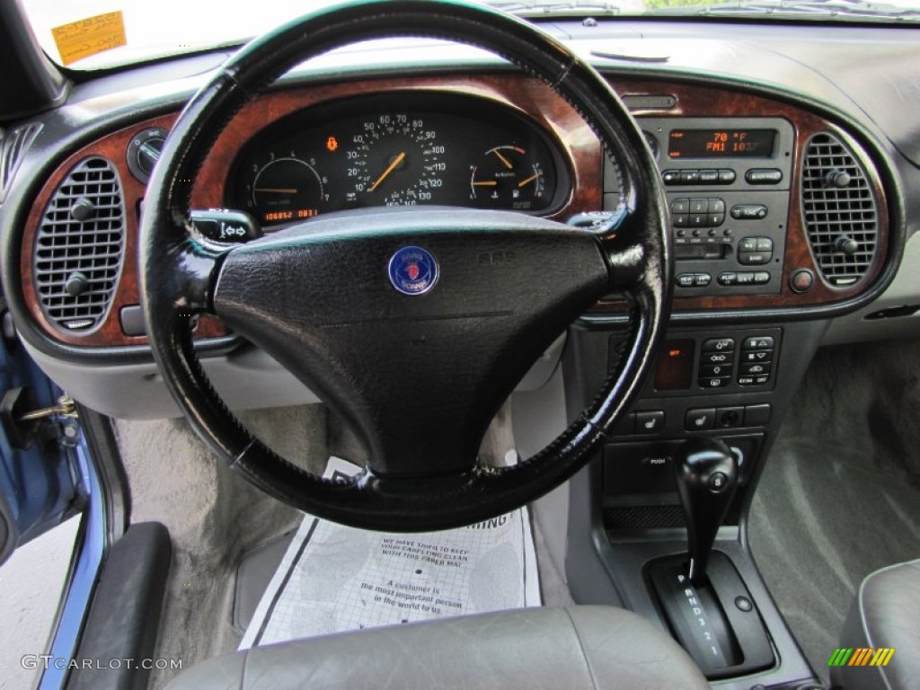 1996 Saab 900 SE Turbo Convertible Gray Dashboard Photo #69315282