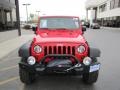 2009 Flame Red Jeep Wrangler Unlimited X 4x4  photo #26