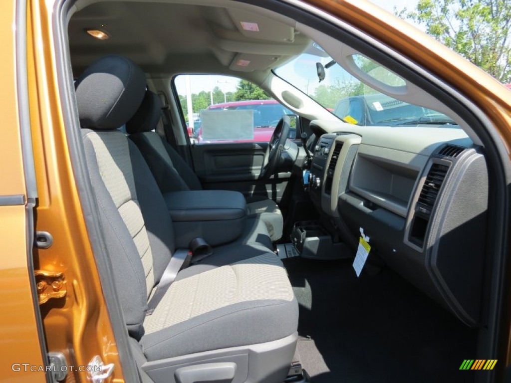 2012 Ram 1500 Express Quad Cab - Tequila Sunrise Pearl / Dark Slate Gray/Medium Graystone photo #9