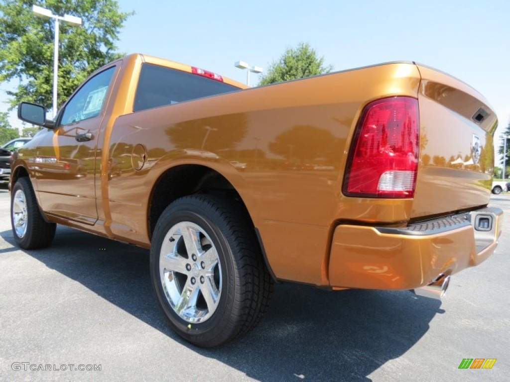 2012 Ram 1500 Express Regular Cab - Tequila Sunrise Pearl / Dark Slate Gray/Medium Graystone photo #2