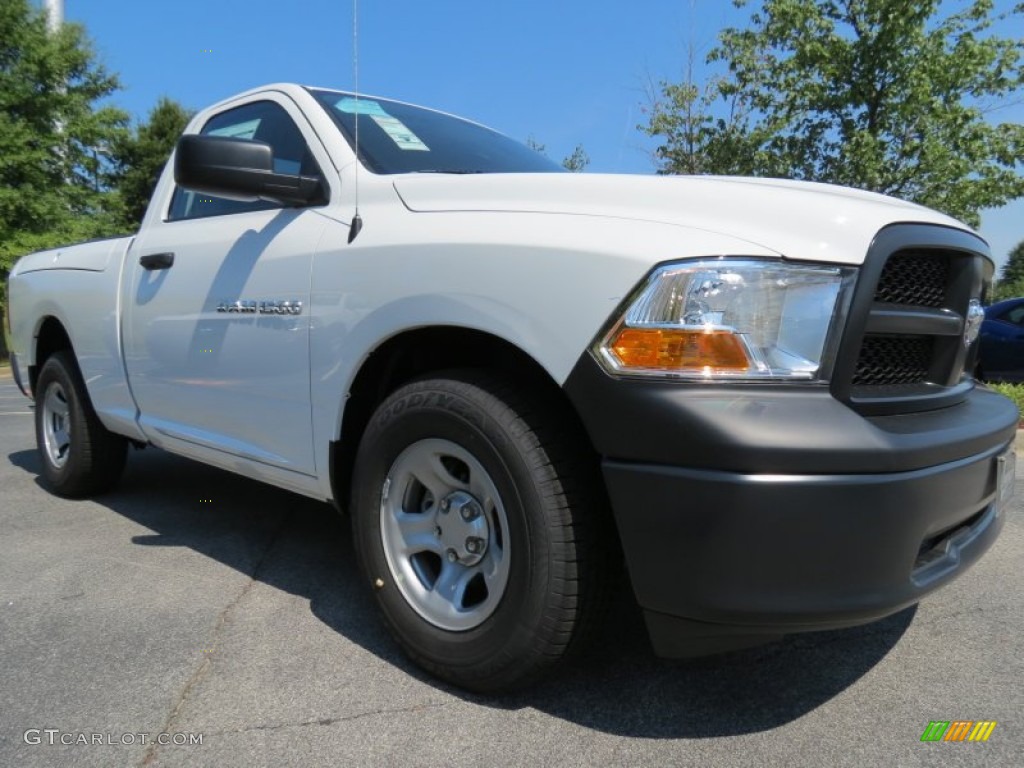 2012 Ram 1500 ST Regular Cab - Bright White / Dark Slate Gray/Medium Graystone photo #4