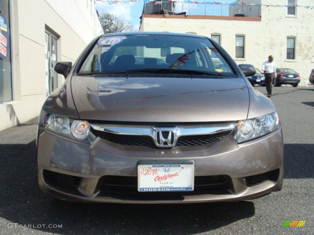 2010 Civic LX-S Sedan - Urban Titanium Metallic / Black photo #2