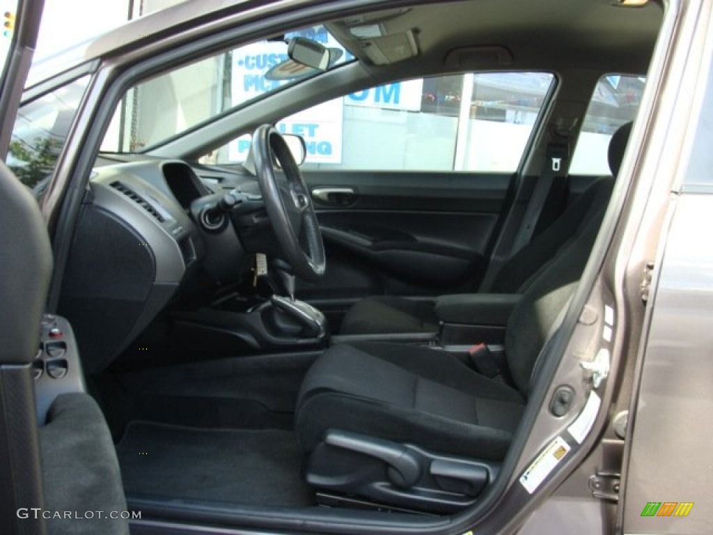 2010 Civic LX-S Sedan - Urban Titanium Metallic / Black photo #7