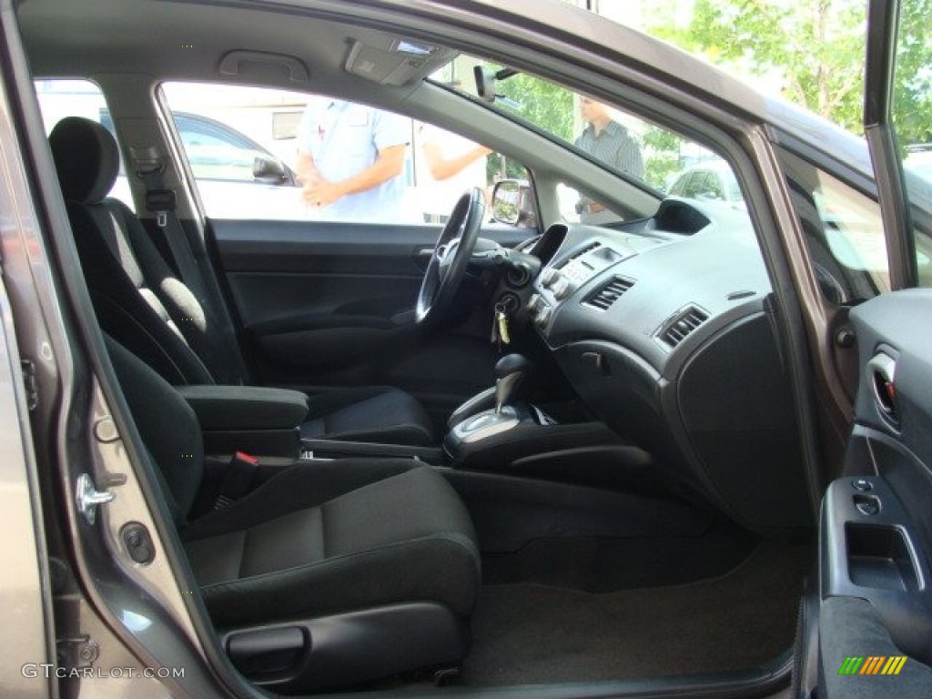 2010 Civic LX-S Sedan - Urban Titanium Metallic / Black photo #8