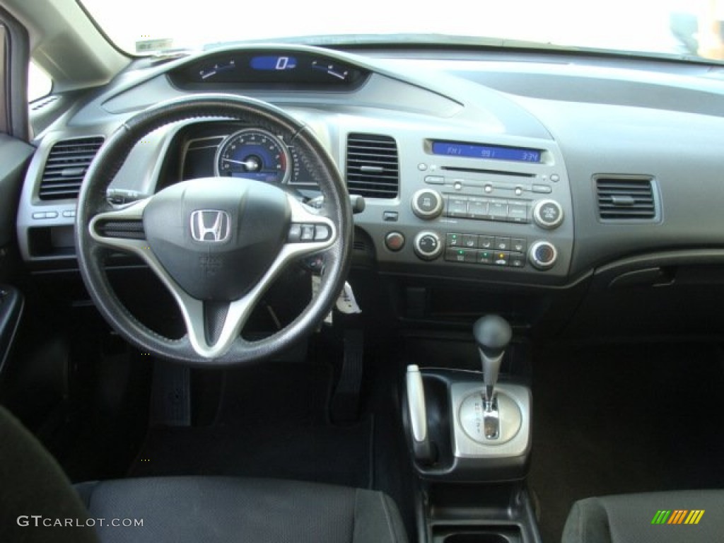 2010 Civic LX-S Sedan - Urban Titanium Metallic / Black photo #9