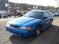 1998 Bright Atlantic Blue Ford Mustang V6 Coupe  photo #3