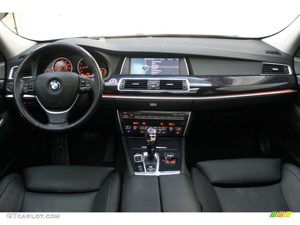 2010 BMW 5 Series 550i Gran Turismo Black Dashboard Photo #69321162