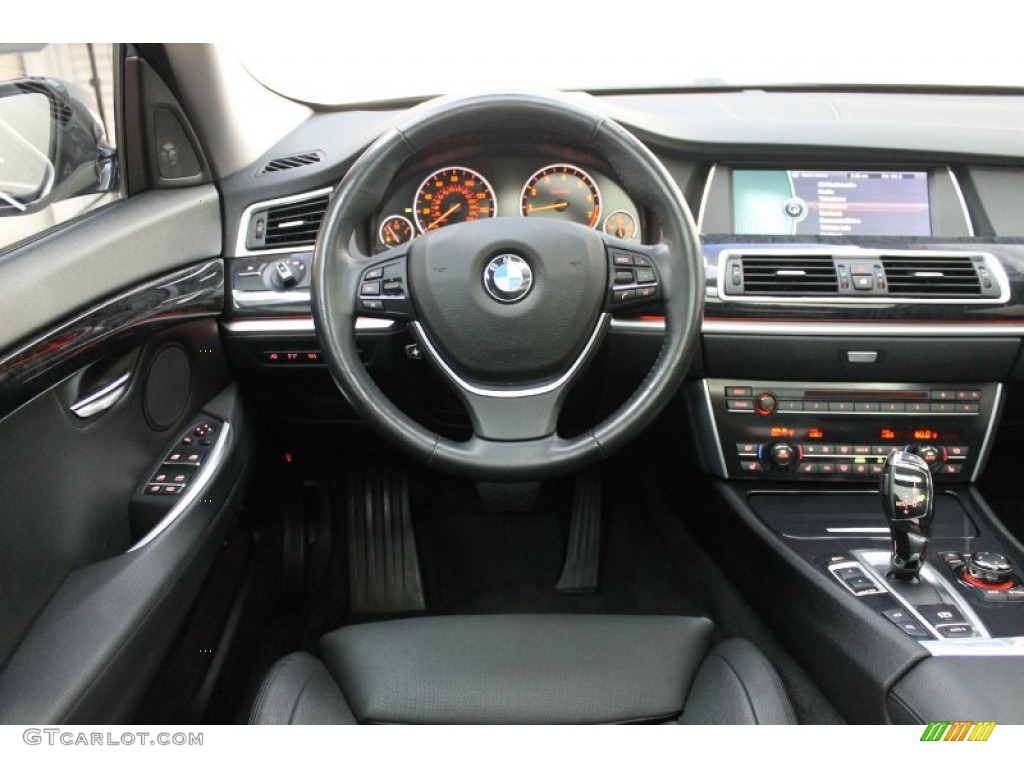 2010 BMW 5 Series 550i Gran Turismo Black Dashboard Photo #69321378