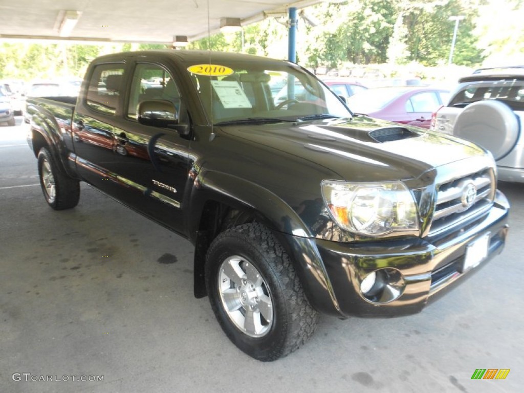 2010 Tacoma V6 SR5 TRD Sport Double Cab 4x4 - Black Sand Pearl / Graphite photo #1