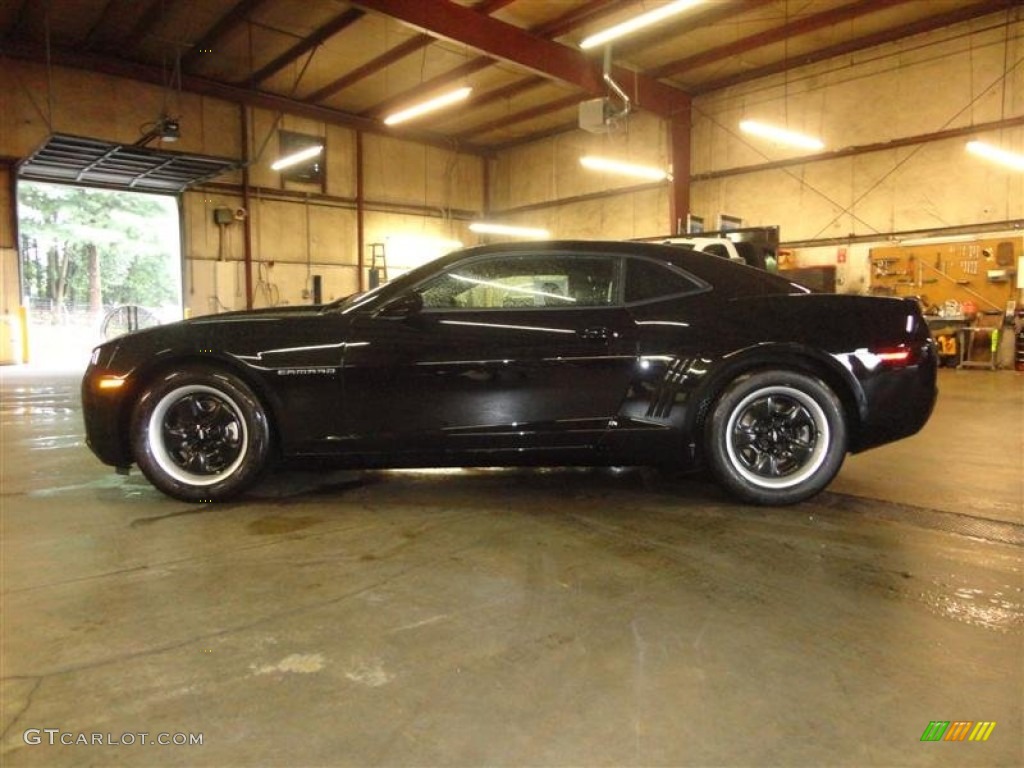 2013 Camaro LS Coupe - Black / Black photo #1