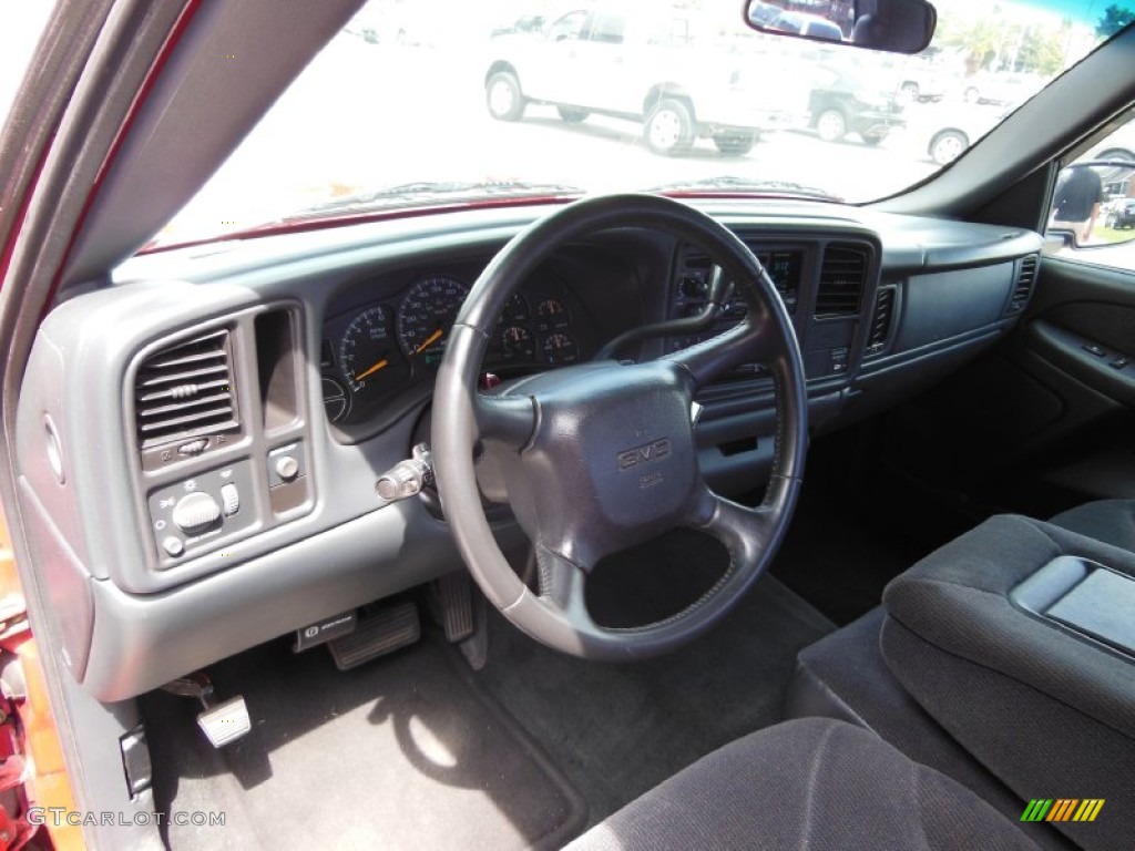 2000 Sierra 1500 SLE Extended Cab - Fire Red / Pewter photo #11