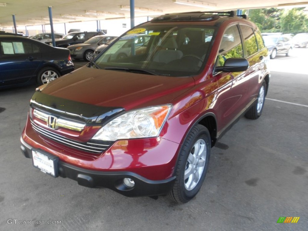 2008 CR-V EX 4WD - Tango Red Pearl / Gray photo #27