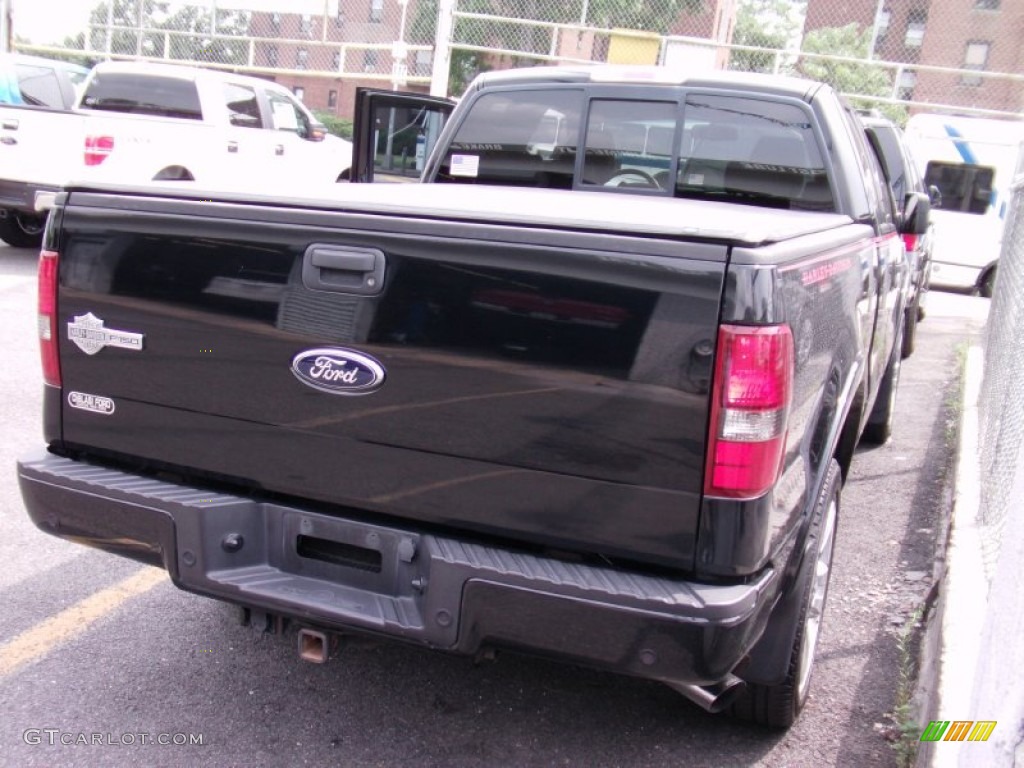 2006 F150 Harley-Davidson SuperCab 4x4 - Black / Black photo #4