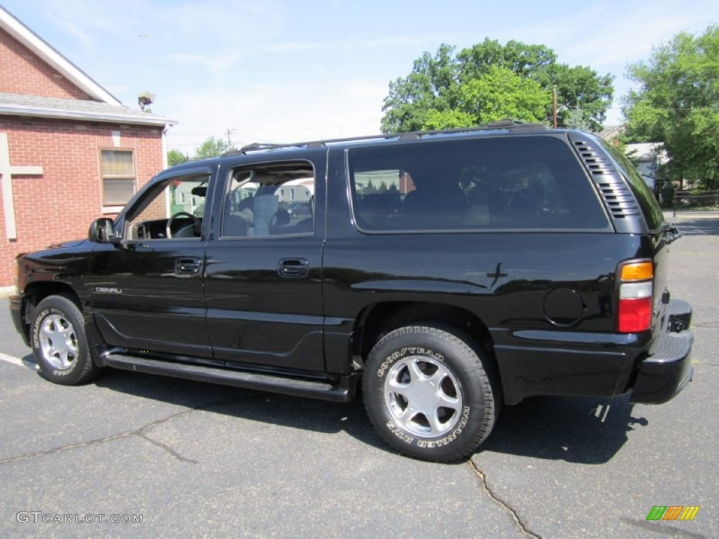 2004 Yukon XL Denali AWD - Onyx Black / Stone Gray photo #4