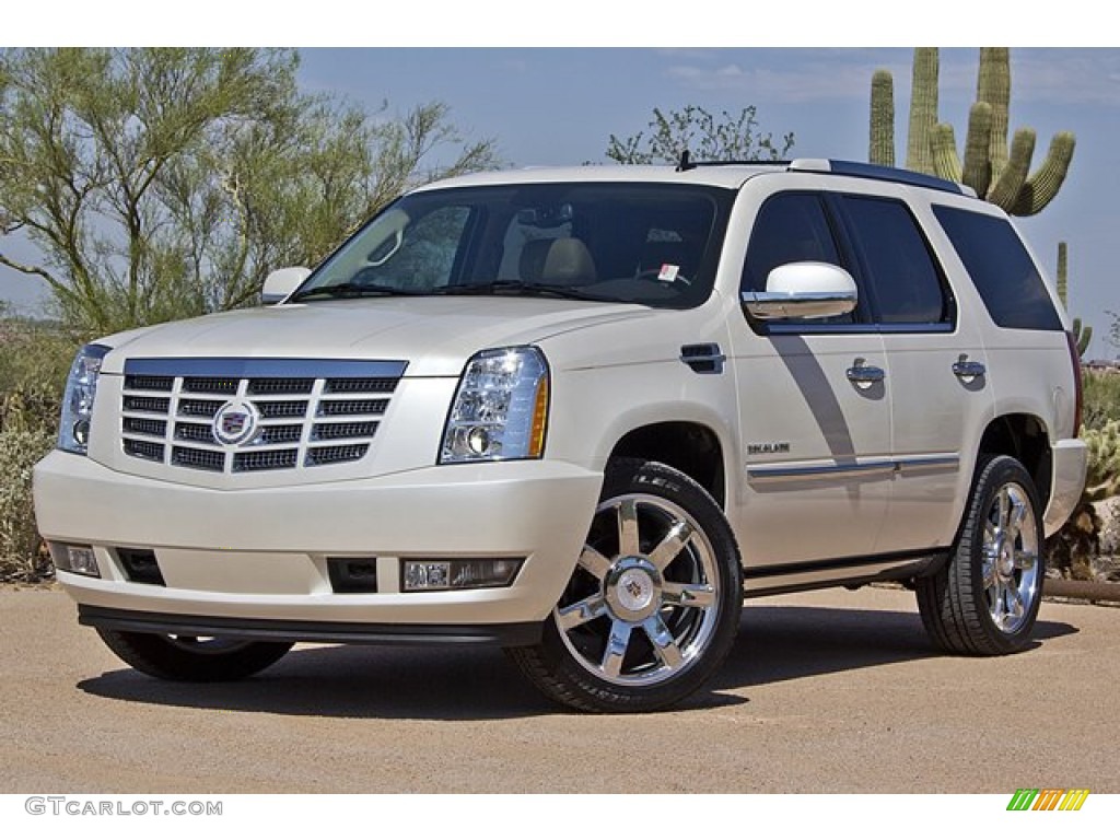 White Diamond Tricoat 2011 Cadillac Escalade Premium AWD Exterior Photo #69325029