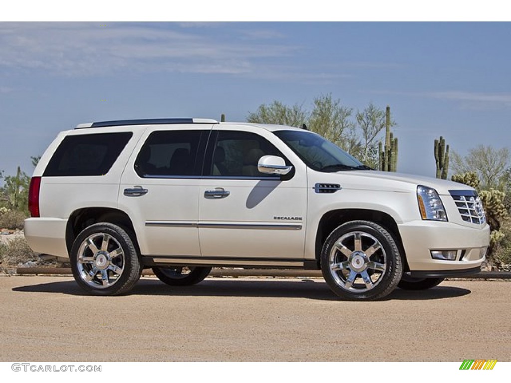 White Diamond Tricoat 2011 Cadillac Escalade Premium AWD Exterior Photo #69325080