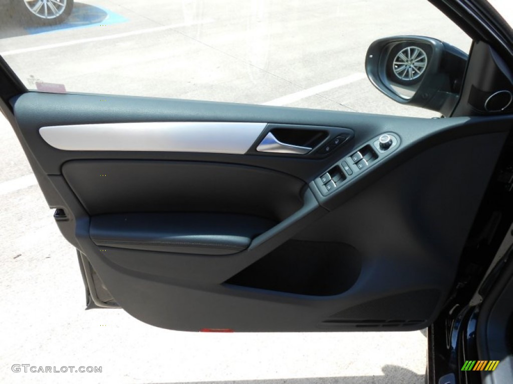2013 Volkswagen GTI 4 Door Autobahn Edition Titan Black Door Panel Photo #69325680