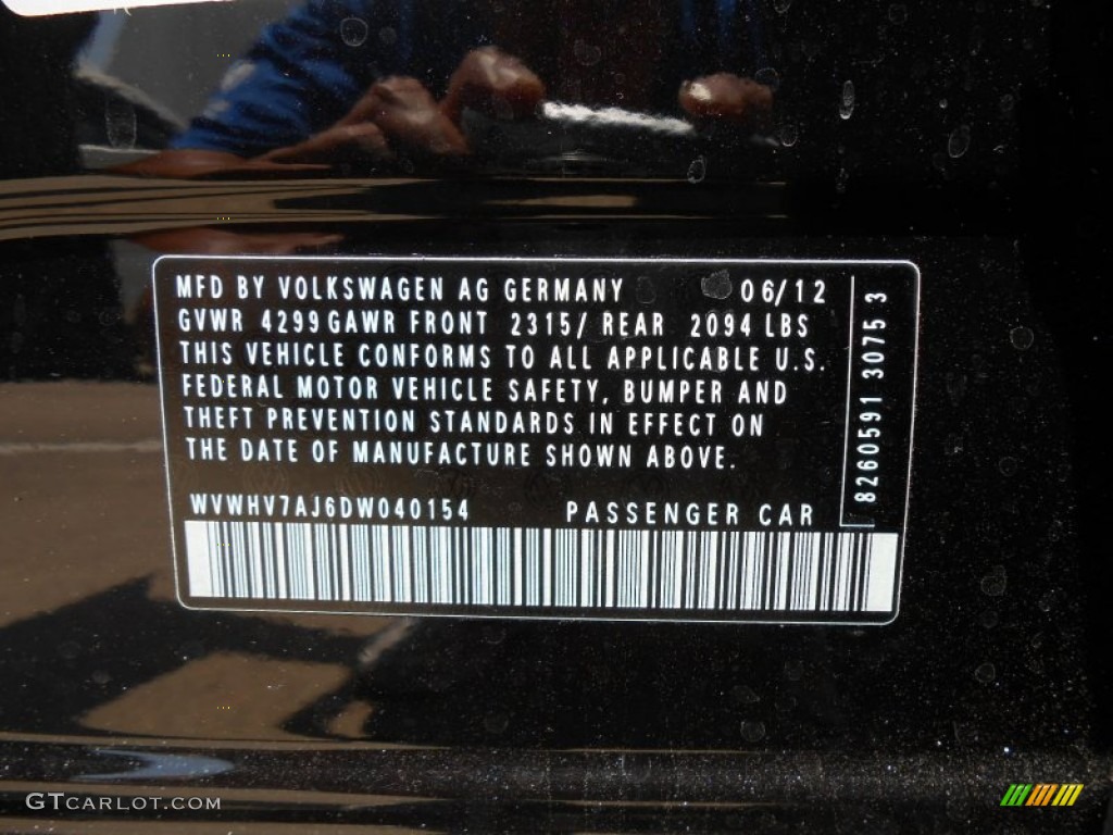 2013 GTI 4 Door Autobahn Edition - Deep Black Pearl Metallic / Titan Black photo #25