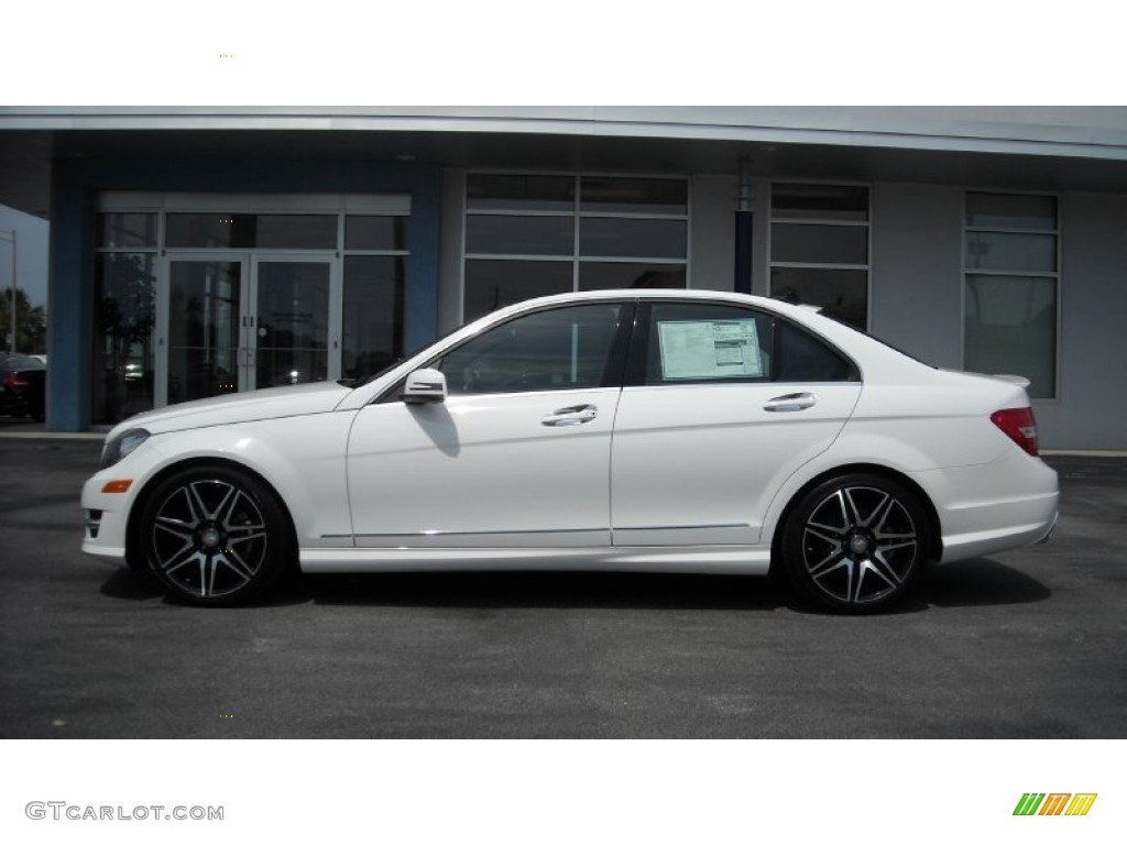 Polar White 2013 Mercedes-Benz C 250 Sport Exterior Photo #69326730