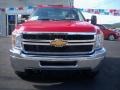 2013 Victory Red Chevrolet Silverado 3500HD WT Regular Cab 4x4 Dually Chassis  photo #2