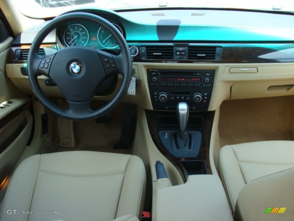2009 3 Series 328xi Sedan - Crimson Red / Beige photo #9