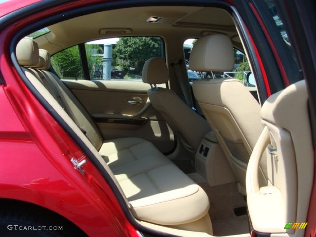 2009 3 Series 328xi Sedan - Crimson Red / Beige photo #13
