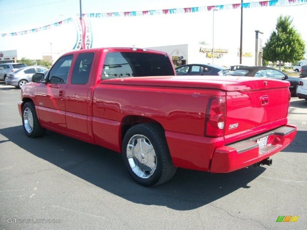 2003 Silverado 1500 SS Extended Cab AWD - Victory Red / Dark Charcoal photo #4