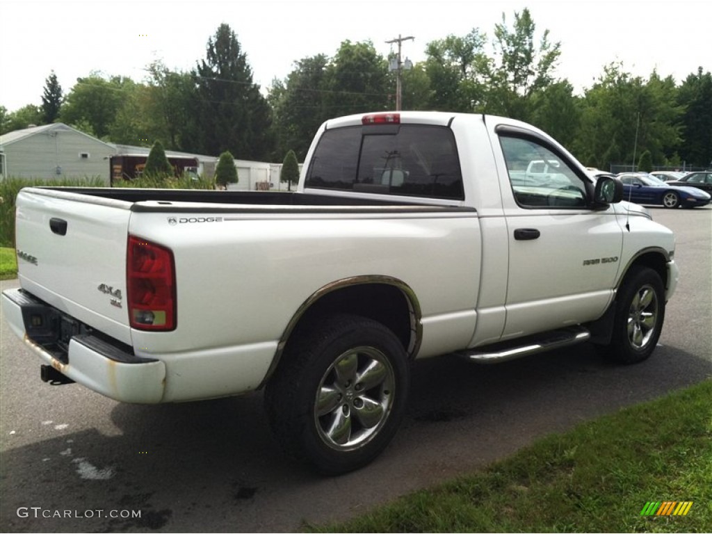 2003 Ram 1500 SLT Regular Cab 4x4 - Bright White / Dark Slate Gray photo #5