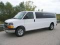 2013 Summit White Chevrolet Express LT 3500 Passenger Van  photo #1